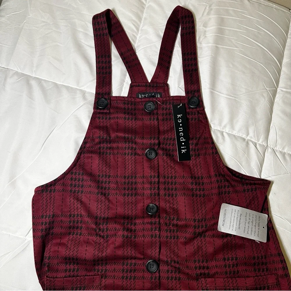 ke.ned.ik Herringbone Plaid Dress Jumper - Picture 3 of 12